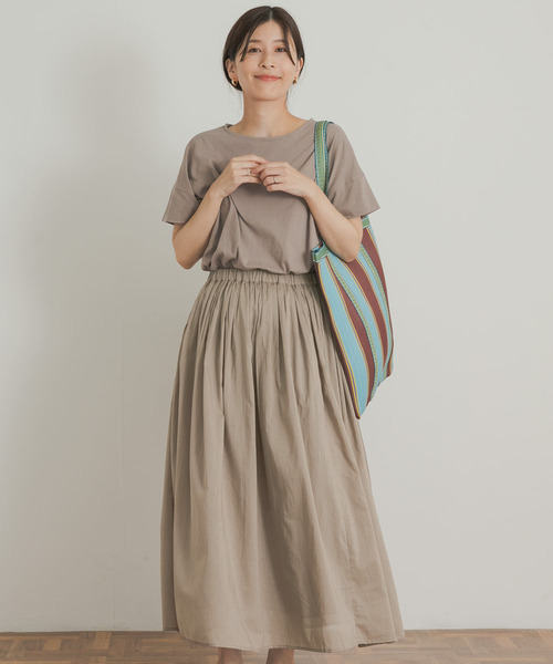 「URBAN RESEARCH DOORS」 半袖ワンピース MEDIUM グリーン レディース_画像7