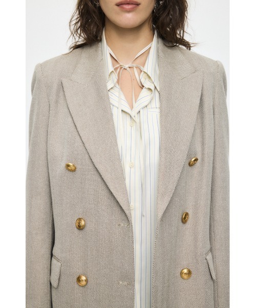 【完売品】26年SS新作moussy DOUBLE BREASTED ジャケット セール】【26年SS新作】【セットアップ対応】DOUBLE BREASTED