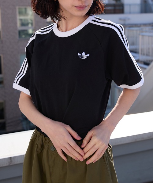 adidas（アディダス） tシャツ 3-STRIPS TEE ラグランスリーブ スリー