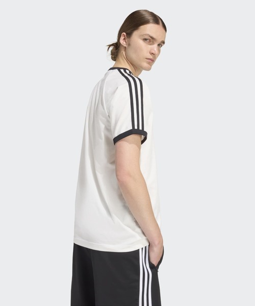 アディダス ヘンリーネック半袖シャツ M 白 ポリエステル スポーツ 応援 観戦 adidas（アディダス） ヘンリーネック adidas tシャツ メンズ