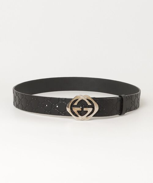 GUCCI（グッチ） グッチシマ ベルト - ブラック メンズ : ZOZOTOWN