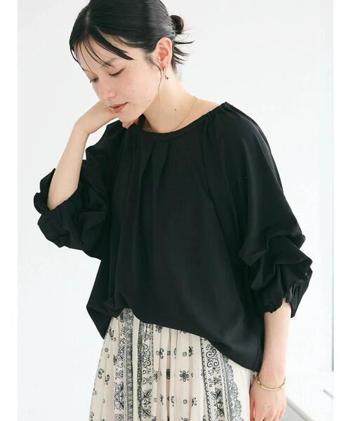 「CRAFT STANDARD BOUTIQUE」 「furry」7分袖ブラウス FREE アイボリー レディース_画像3