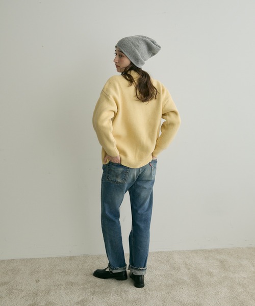 「Crisp」 ニットカーディガン FREE アイボリー レディース_画像7