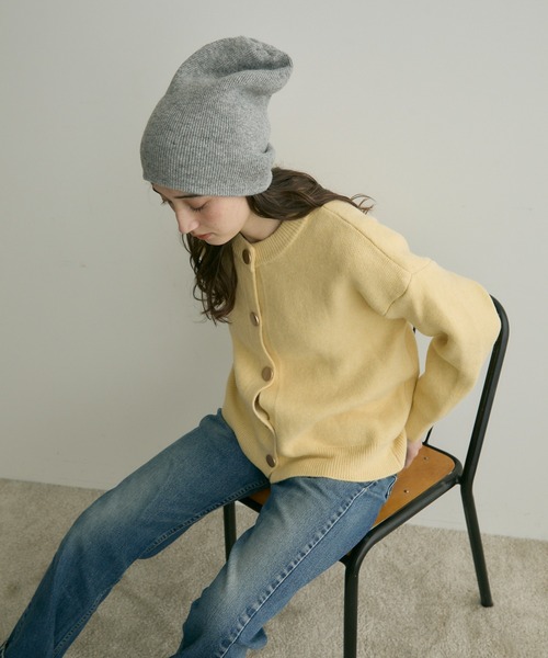 「Crisp」 ニットカーディガン FREE アイボリー レディース_画像8