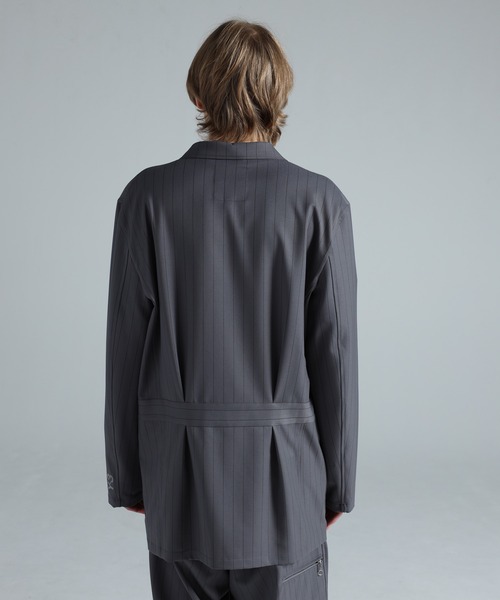 Y-3 ジャケット テーラードジャケット PINSTRIPE REFINED WOOL CHORE