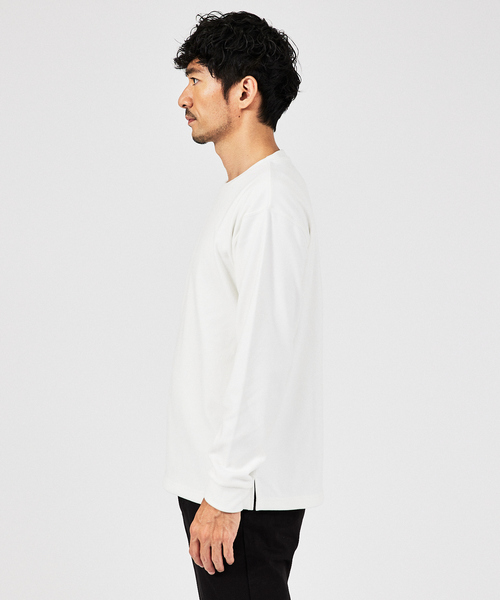 「ABAHOUSE GRAY」 長袖Tシャツ 46 ブラック メンズ_画像3