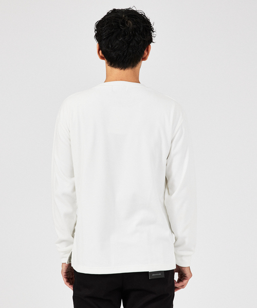 「ABAHOUSE GRAY」 長袖Tシャツ 46 ブラック メンズ_画像4