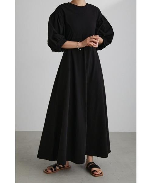 「STYLEMIXER」 7分袖ワンピース MEDIUM ライトベージュ レディース_画像3