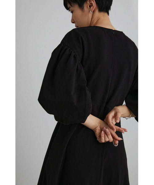 「STYLEMIXER」 7分袖ワンピース MEDIUM ライトベージュ レディース_画像8