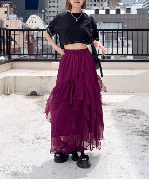 「PAGEBOY」 フレアスカート FREE ブラック レディース_画像3