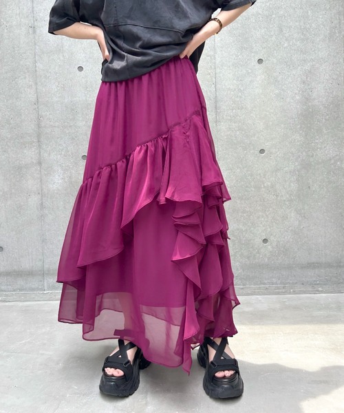 「PAGEBOY」 フレアスカート FREE ブラック レディース_画像6