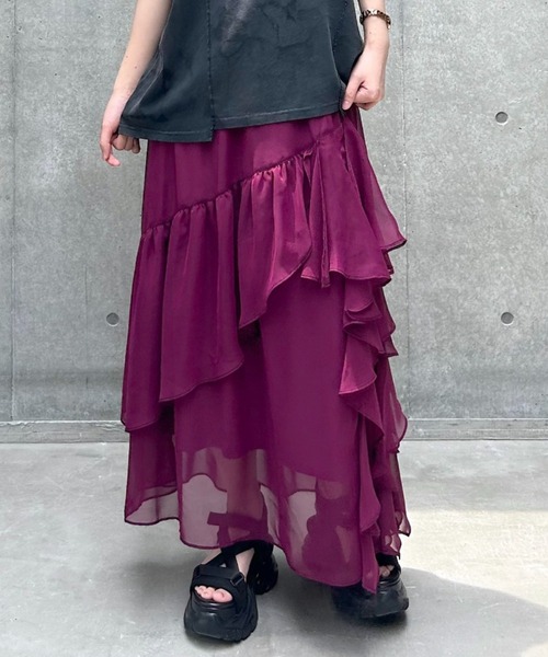 「PAGEBOY」 フレアスカート FREE ブラック レディース_画像7