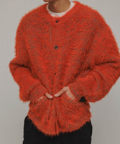 「M TO R」 ニットカーディガン 40 イエロー系その他 レディース_画像8