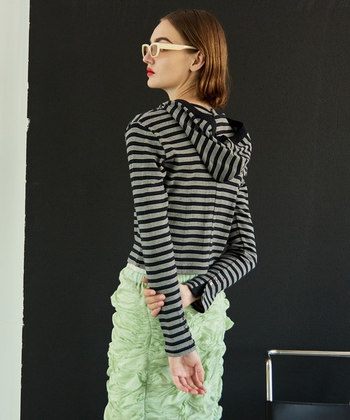 MAISON SPECIAL（メゾンスペシャル） パーカー 「MILLER」Rib Hoodie