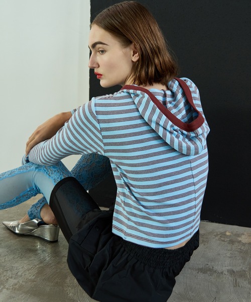 MAISON SPECIAL（メゾンスペシャル） パーカー 「MILLER」Rib Hoodie