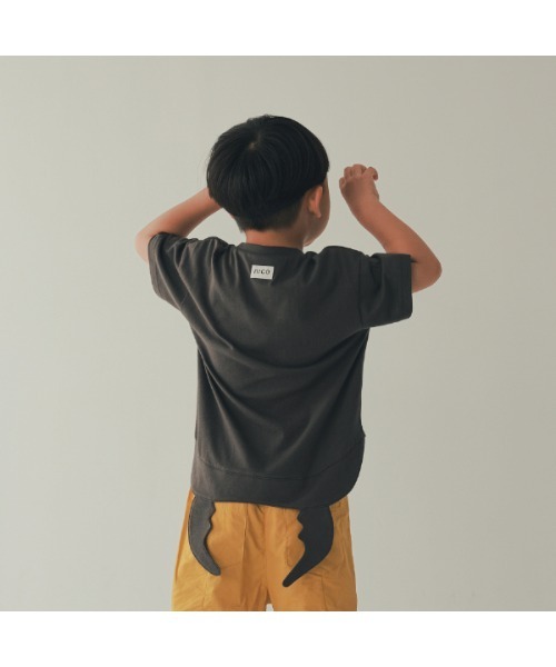 「nicohrat」 「KIDS」半袖Tシャツ 120cm オリーブ キッズ_画像5