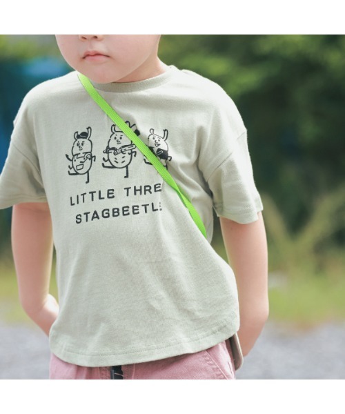 「nicohrat」 「KIDS」半袖Tシャツ 120cm オリーブ キッズ_画像7