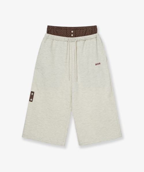 aeae ハーフパンツ パンツ 短パン BRIEFS LAYERED SWEATPANTS