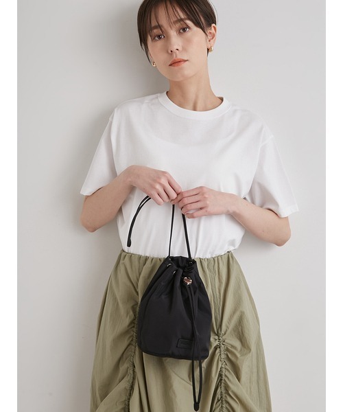 「emmi」 ハンドバッグ ONE SIZE パープル レディース_画像3