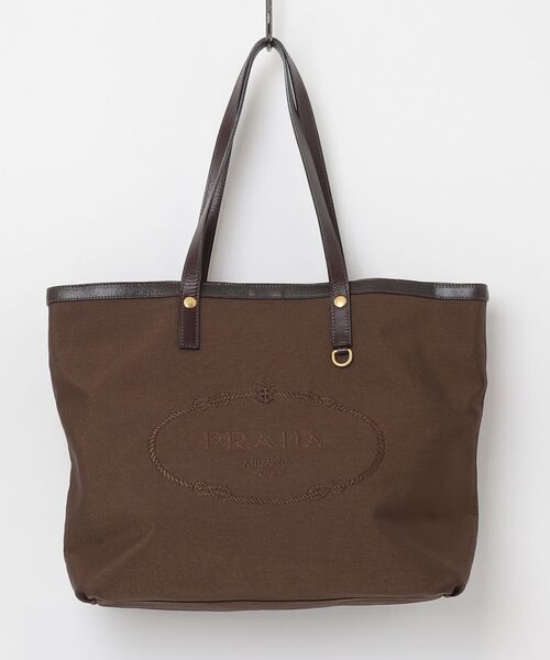PRADA ブラウン トートバッグ PRADA（プラダ） トートバッグ - ブラウン レディース : ZOZOTOWN