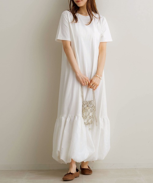 「NOAHL」 ドッキングワンピース FREE ブラック レディース_画像6