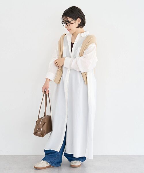 Green Parks（グリーンパークス） シャツワンピース UVカットシャツ