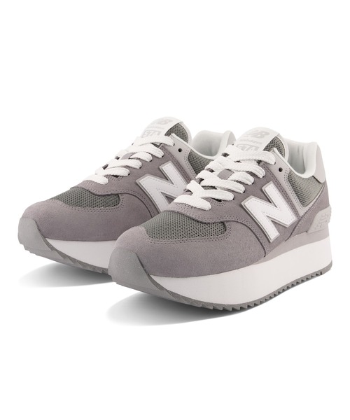 美品　New Balance BOAスニーカー グレー New Balance（ニューバランス） ローカットスニーカー 24.0cm グレー