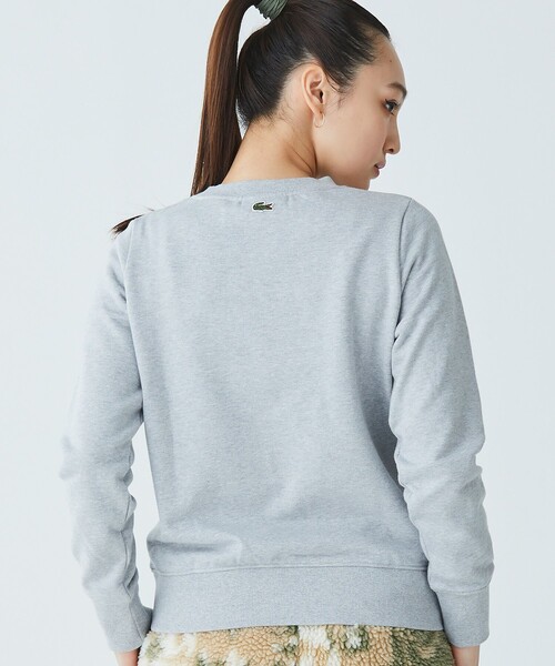 「LACOSTE」 スウェットカットソー 34 グリーン レディース_画像3