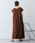 ワンピース 半袖 「さらっと快適」微配色ステッ...の詳細画像4