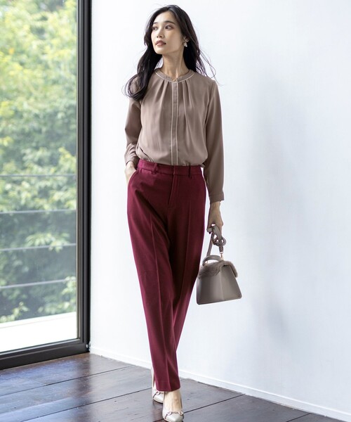 「ANY SIS」 長袖ブラウス MEDIUM ネイビー レディース_画像3