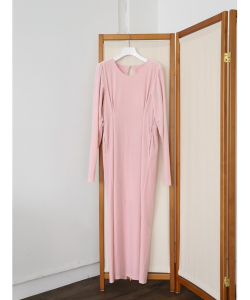 「Katrin TOKYO」 長袖ワンピース M ベージュ レディース_画像5