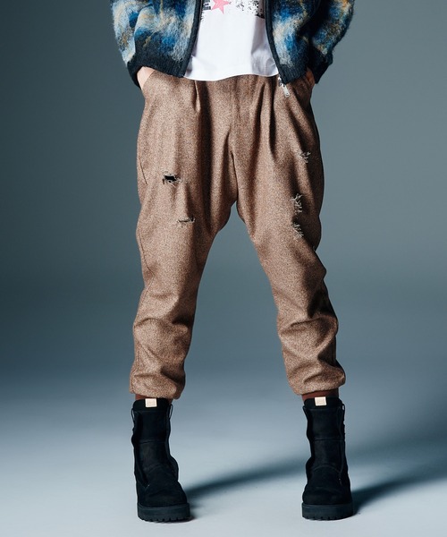 glamb（グラム） パンツ Tweed Jogger Pants / ツイードジョガーパンツ