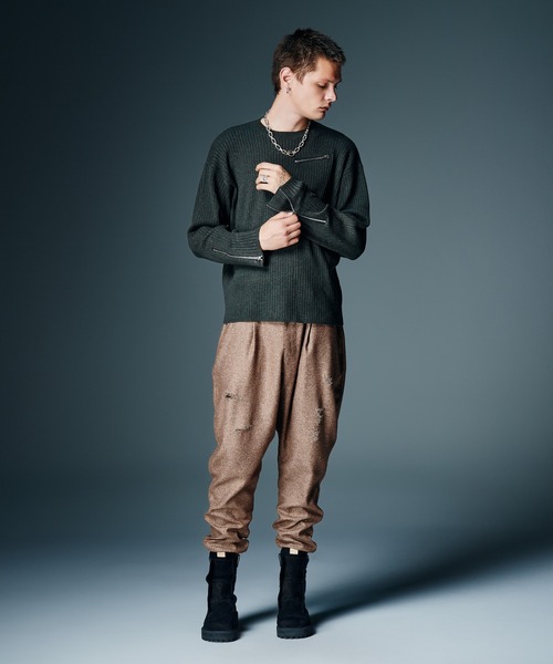 glamb（グラム） パンツ Tweed Jogger Pants / ツイードジョガーパンツ