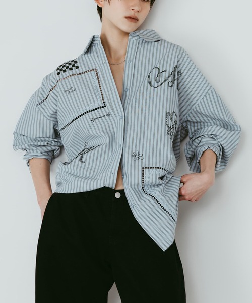 Knuth Marf（クヌースマーフ） ブラウス シャツ embroidered shirt