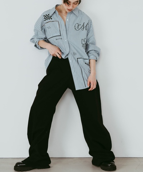 knuth marf トップス Knuth Marf（クヌースマーフ） ブラウス シャツ embroidered shirt