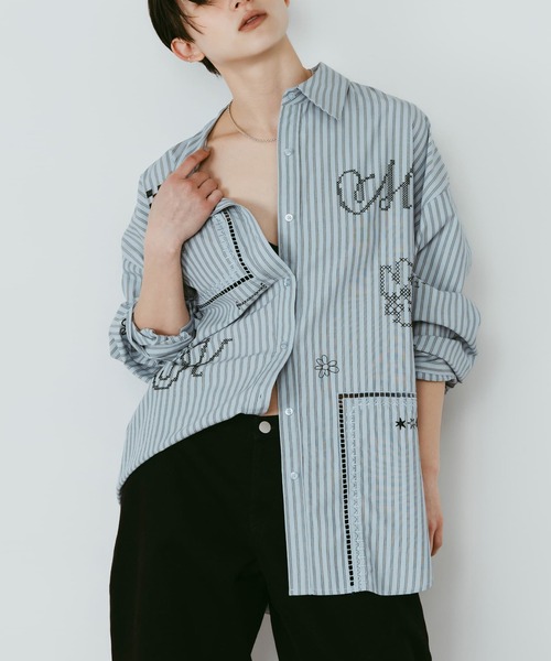 Knuth Marf（クヌースマーフ） ブラウス シャツ embroidered shirt