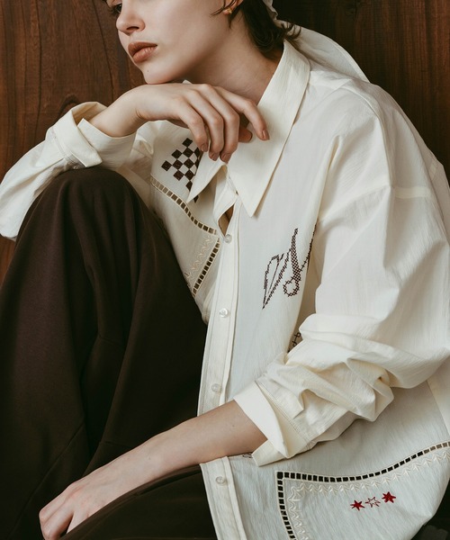 Knuth Marf（クヌースマーフ） ブラウス シャツ embroidered shirt