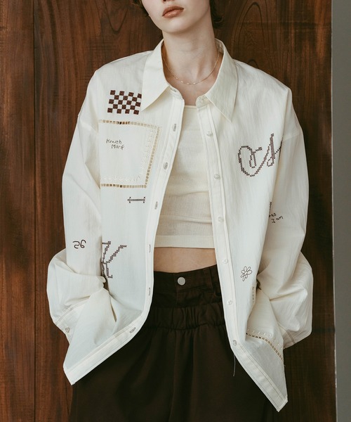 Knuth Marf（クヌースマーフ） ブラウス シャツ embroidered shirt
