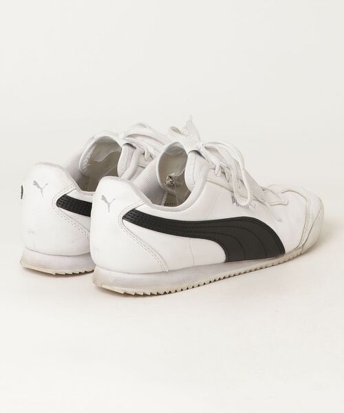 「PUMA」 ローカットスニーカー 24.5cm ホワイト×ブラック メンズ_画像2