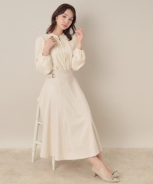 「couture brooch」 長袖ブラウス 38 アイボリー レディース_画像2