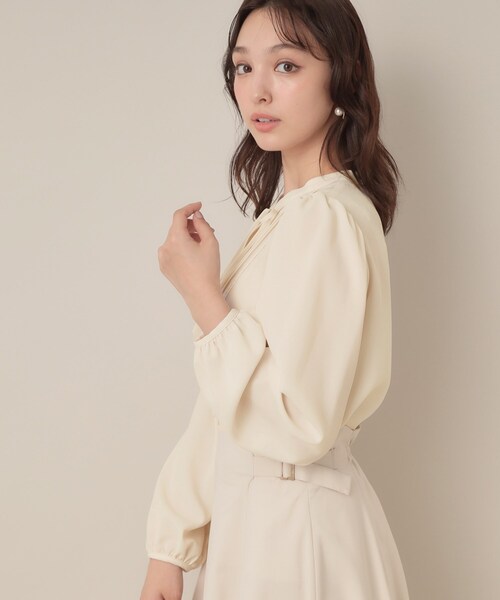 「couture brooch」 長袖ブラウス 38 アイボリー レディース_画像6