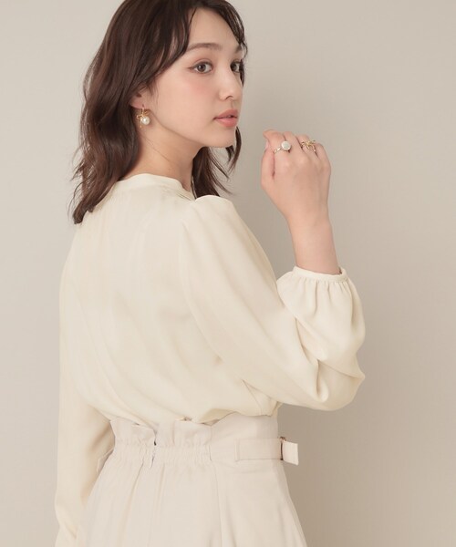 「couture brooch」 長袖ブラウス 38 アイボリー レディース_画像7