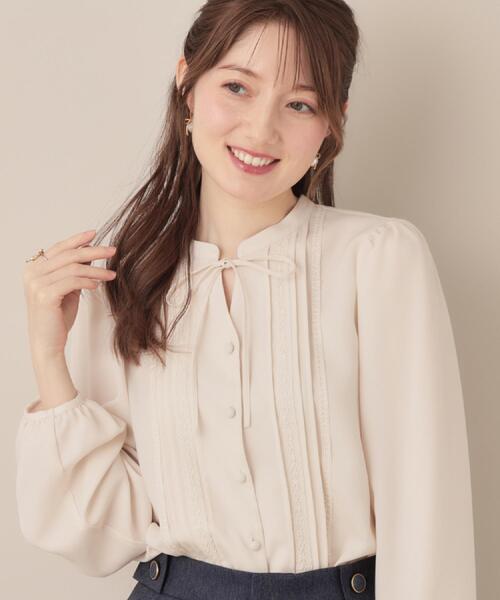 「couture brooch」 長袖ブラウス 38 アイボリー レディース_画像9