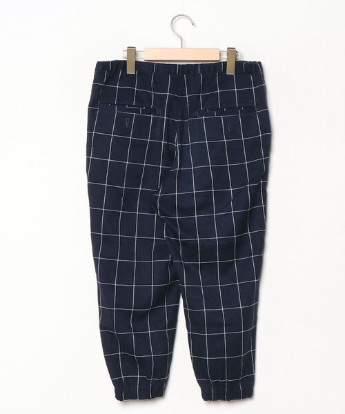 「FRAPBOIS half」 チェック柄クロップドパンツ 1 ネイビー レディース_画像2