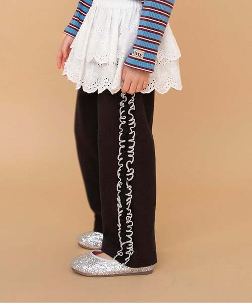 BREEZE（ブリーズ） パンツ サイドフリルワッフルパンツ キッズ 子供服