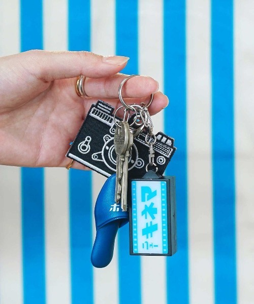 ニューレトロ キーホルダー スリッパキーホルダー キーリング チャーム