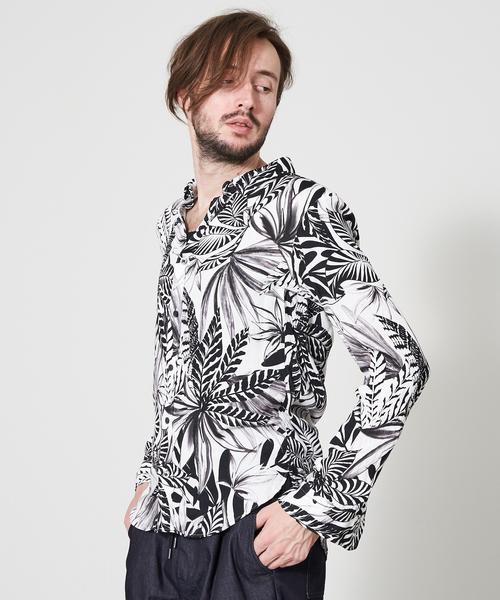 5351 POUR LES HOMMES シャツ ヴィクトワールインクジェット長袖シャツ