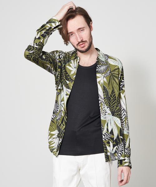 シャツ　5351 5351 POUR LES HOMMES シャツ ヴィクトワールインクジェット長袖