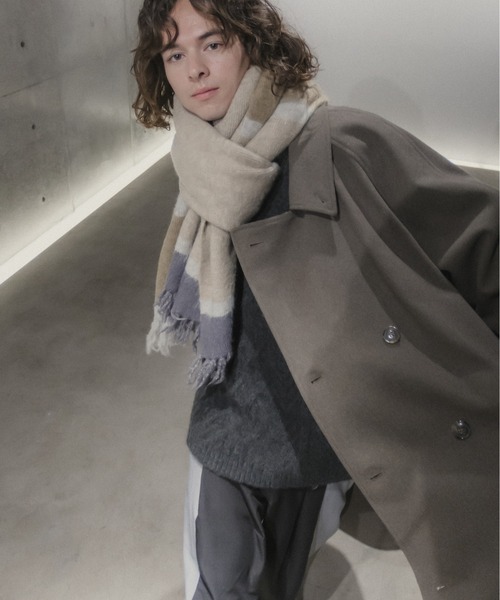 Casper John ショールカラーコート ブラック CASPER JOHN（キャスパージョン）の「Shawl collar coat