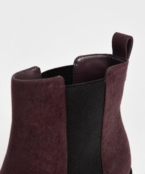 新作!   ブロックヒール チェルシーブーツ CHARLES ＆ KEITH ブーツ ブロックヒール チェルシーブーツ